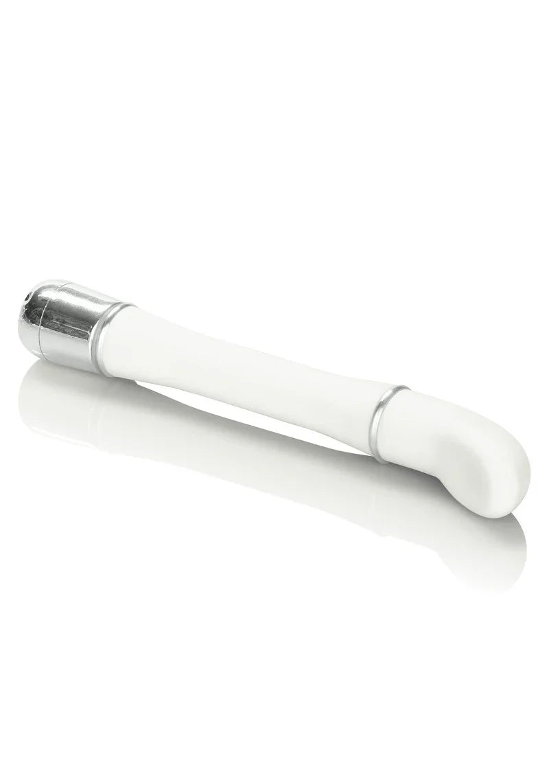 Lulu Satin Scoop designvibrator (white) by CalExotics - Happytoys Sexshop: online sex shop for Feeling Happy & Easy 😊 - Discreet geleverd