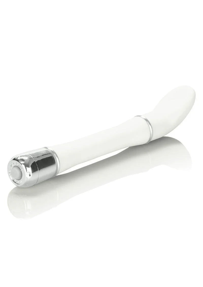 Lulu Satin Scoop designvibrator (white) by CalExotics - Happytoys Sexshop: online sex shop for Feeling Happy & Easy 😊 - Discreet geleverd