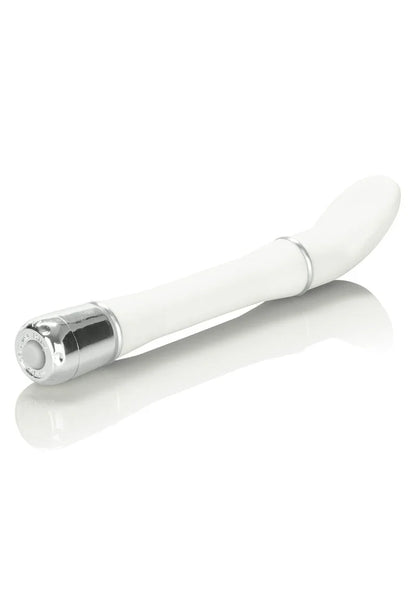 Lulu Satin Scoop designvibrator (white) by CalExotics - Happytoys Sexshop: online sex shop for Feeling Happy & Easy 😊 - Discreet geleverd