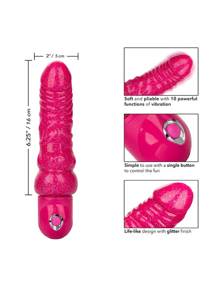 ♀ CalExotics Naughty Bits Lady Boner Buigzame persoonlijke vibrator - Happytoys Sexshop: online sex shop for Feeling Happy & Easy 😊 - Discreet geleverd