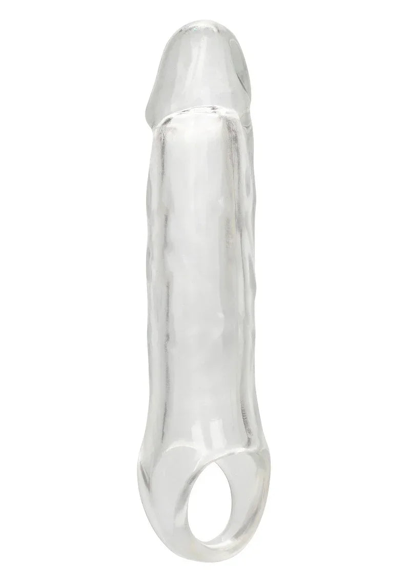 Doorzichtige seksspeelgoed-extension met open ring, 7,5 inch.