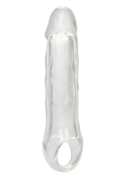 Doorzichtige seksspeelgoed-extension met open ring, 7,5 inch.
