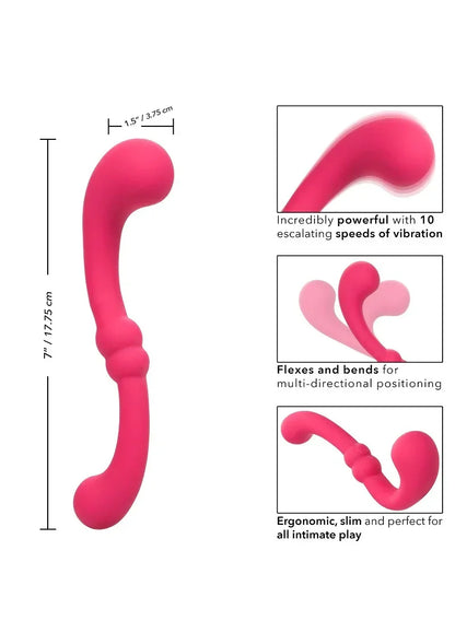 Pretty Little Wands Curvy vibrator by CalExotics - Happytoys Sexshop: online sex shop for Feeling Happy & Easy 😊 - Discreet geleverd