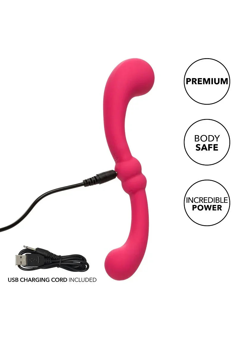 Pretty Little Wands Curvy vibrator by CalExotics - Happytoys Sexshop: online sex shop for Feeling Happy & Easy 😊 - Discreet geleverd