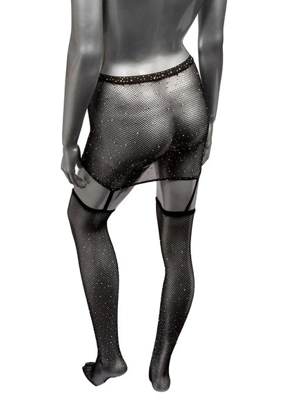 Radiance Plus Size One Piece Kousenbandrok met dijhoge kousen by CalExotics - Happytoys Sexshop: online sex shop for Feeling Happy & Easy 😊 - Discreet geleverd