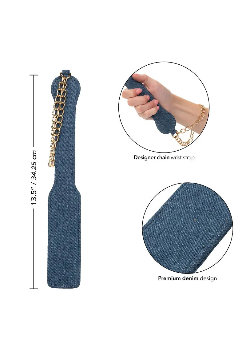 Ride 'em Premium Denim Collection Paddle by CalExotics - Happytoys Sexshop: online sex shop for Feeling Happy & Easy 😊 - Discreet geleverd