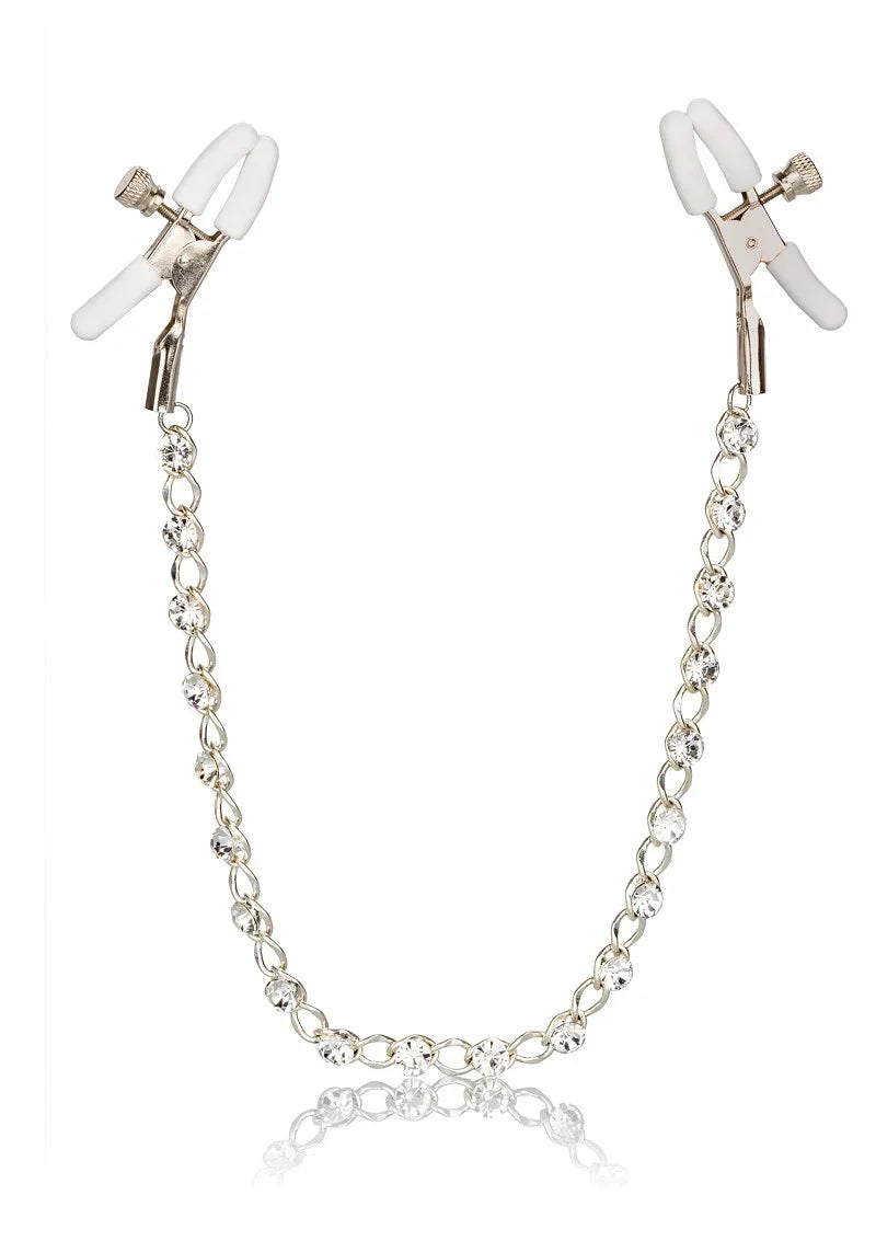 Nipple Play Crystal Chain tepel klemmen by CalExotics - Happytoys Sexshop: online sex shop for Feeling Happy & Easy 😊 - Discreet geleverd