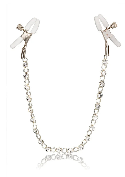 Nipple Play Crystal Chain tepel klemmen by CalExotics - Happytoys Sexshop: online sex shop for Feeling Happy & Easy 😊 - Discreet geleverd