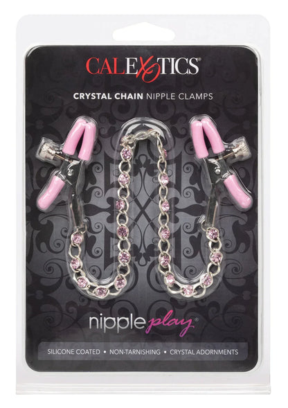 Crystal Chain Nipple Clamps by CalExotics - Happytoys Sexshop: online sex shop for Feeling Happy & Easy 😊 - Discreet geleverd