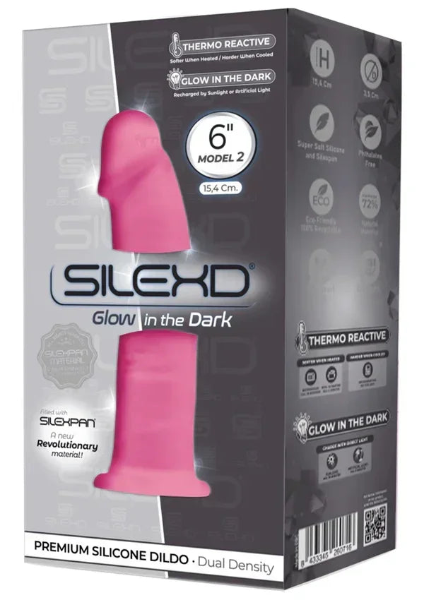 Dong Model 6 inch Black by Silex-D - Happytoys Sexshop: online sex shop for Feeling Happy & Easy 😊 - Discreet geleverd