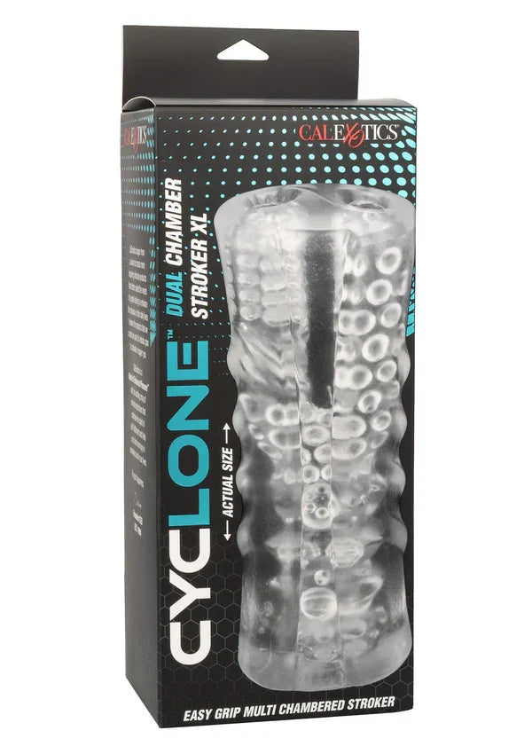 Cyclone Dual Chamber Stroker XL by Calexotics - Happytoys Sexshop: online sex shop for Feeling Happy & Easy 😊 - Discreet geleverd