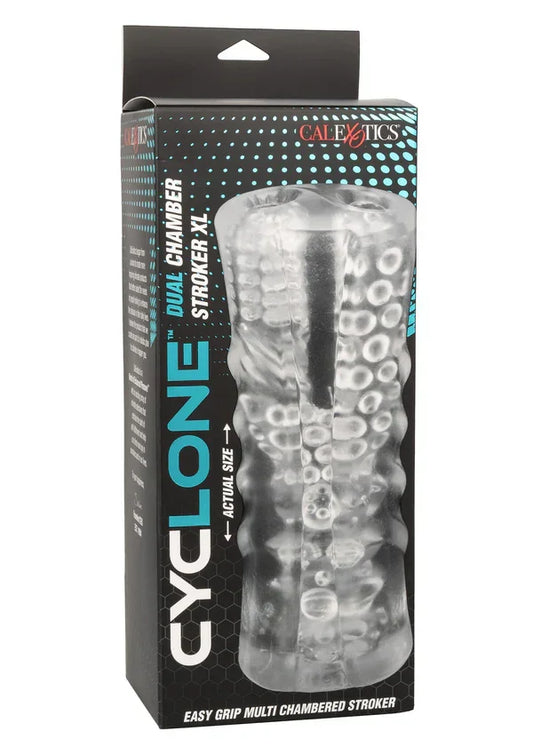 Cyclone Dual Chamber Stroker XL by Calexotics - Happytoys Sexshop: online sex shop for Feeling Happy & Easy 😊 - Discreet geleverd