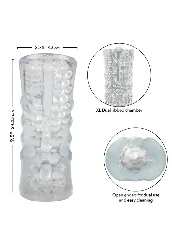 Cyclone Dual Chamber Stroker XL by Calexotics - Happytoys Sexshop: online sex shop for Feeling Happy & Easy 😊 - Discreet geleverd