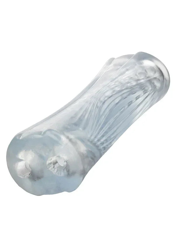 Dual Ribbed Stroker XL by CalExotics - Happytoys Sexshop: online sex shop for Feeling Happy & Easy 😊 - Discreet geleverd