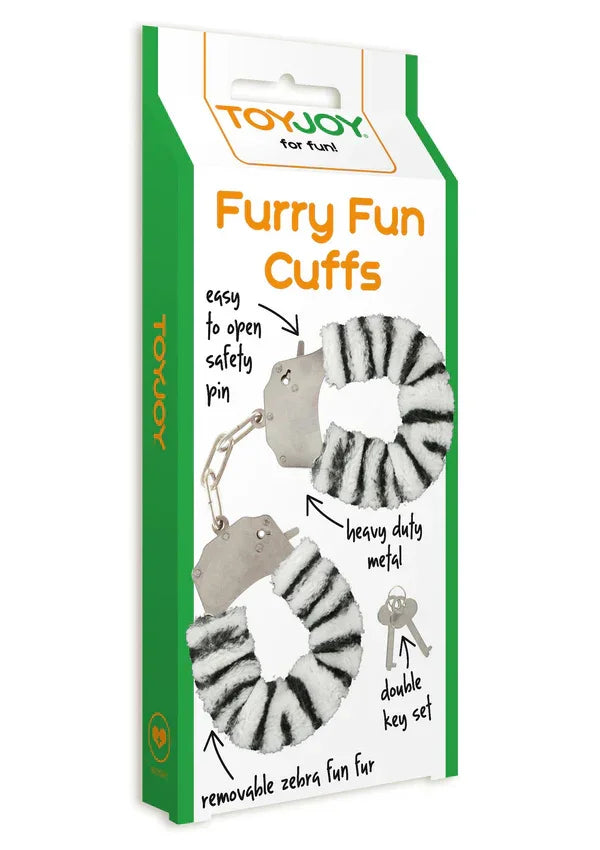 Furry Fun Cuffs by ToyJoy - Happytoys Sexshop: online sex shop for Feeling Happy & Easy 😊 - Discreet geleverd