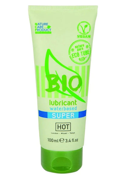 Groene knijptube met Bio glijmiddel, waterbasis, Super Hot, 100 ml