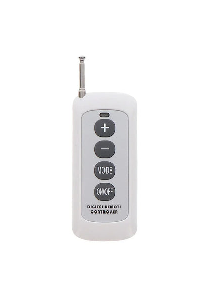 Witte digitale afstandsbediening met knopmodule en antenne