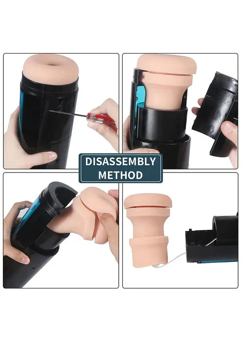 Hismith KlicLok Vibrating Stroker by HiSmith - Happytoys Sexshop: online sex shop for Feeling Happy & Easy 😊 - Discreet geleverd