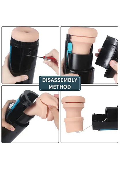 Hismith KlicLok Vibrating Stroker by HiSmith - Happytoys Sexshop: online sex shop for Feeling Happy & Easy 😊 - Discreet geleverd