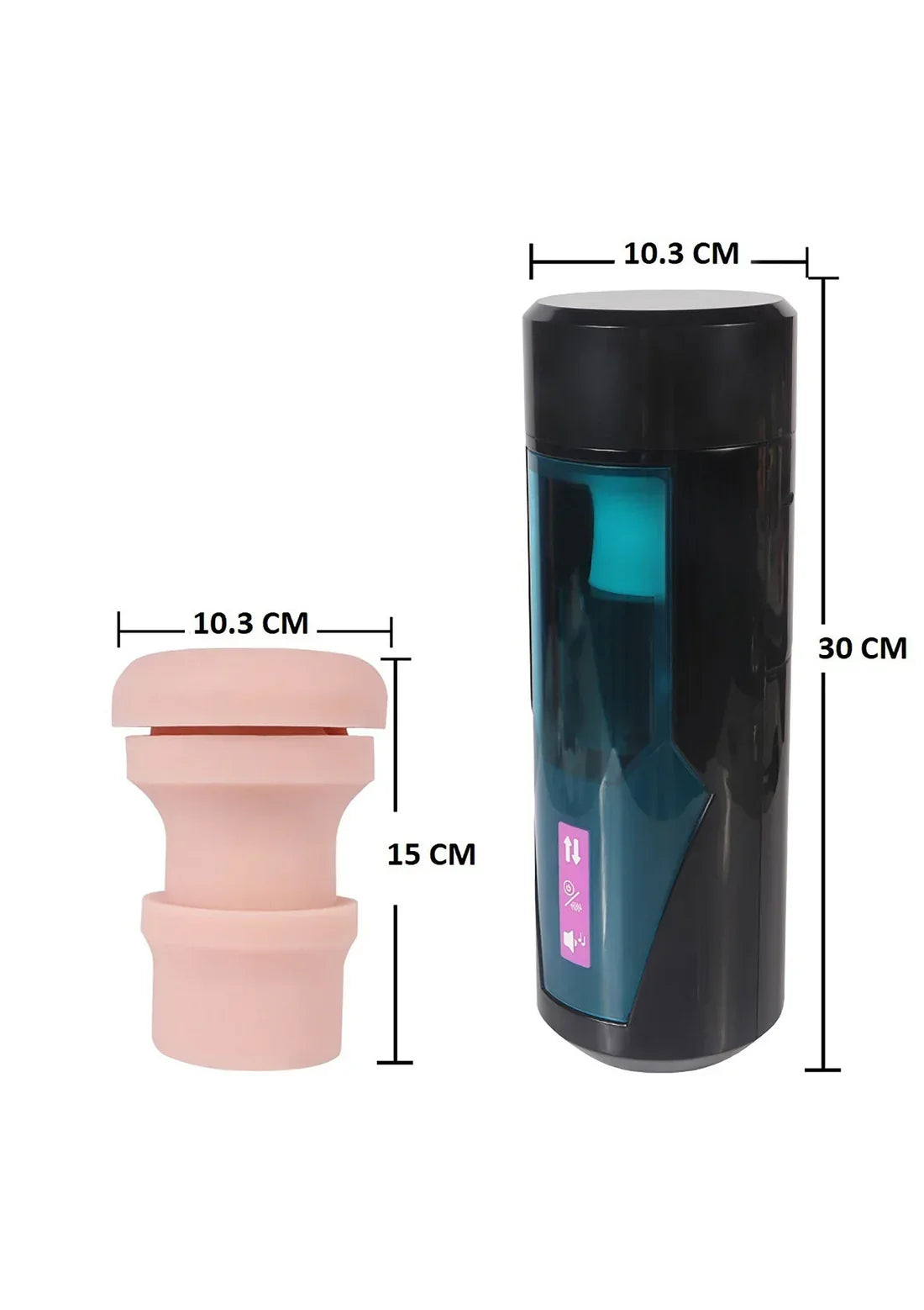 Hismith KlicLok Vibrating Stroker by HiSmith - Happytoys Sexshop: online sex shop for Feeling Happy & Easy 😊 - Discreet geleverd