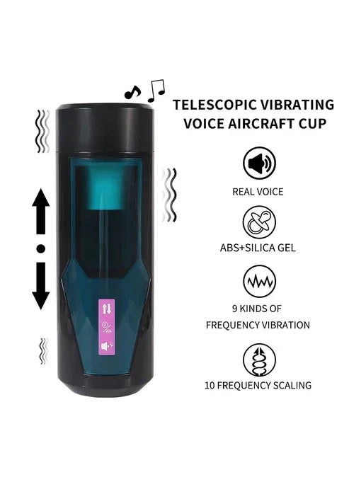 Hismith KlicLok Vibrating Stroker by HiSmith - Happytoys Sexshop: online sex shop for Feeling Happy & Easy 😊 - Discreet geleverd