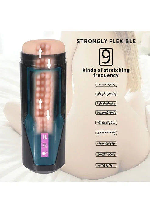 Hismith KlicLok Vibrating Stroker by HiSmith - Happytoys Sexshop: online sex shop for Feeling Happy & Easy 😊 - Discreet geleverd