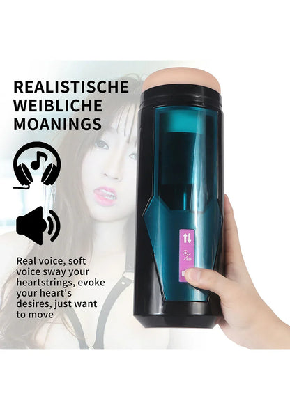 Hismith KlicLok Vibrating Stroker by HiSmith - Happytoys Sexshop: online sex shop for Feeling Happy & Easy 😊 - Discreet geleverd