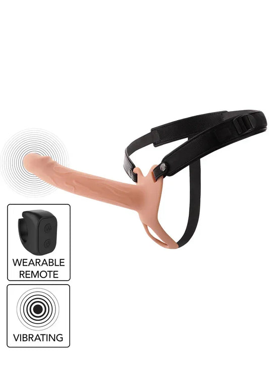 Hollow Penis Strapon Vibrating 20cm Skin by Hidden Desire - Happytoys Sexshop: online sex shop for Feeling Happy & Easy 😊 - Discreet geleverd