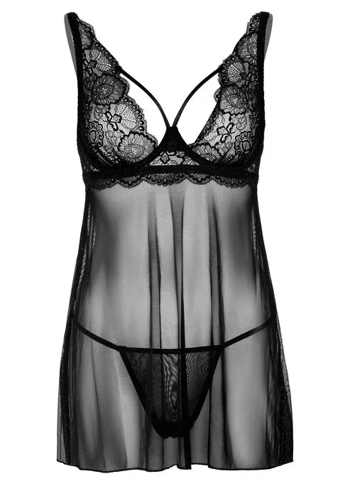 Lace Babydoll and String by Daring Intimates - Happytoys Sexshop: online sex shop for Feeling Happy & Easy 😊 - Discreet geleverd