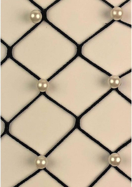 Leg Avenue Faux pearl fence net tights pantys met pareltjes - Happytoys Sexshop: online sex shop for Feeling Happy & Easy 😊 - Discreet geleverd