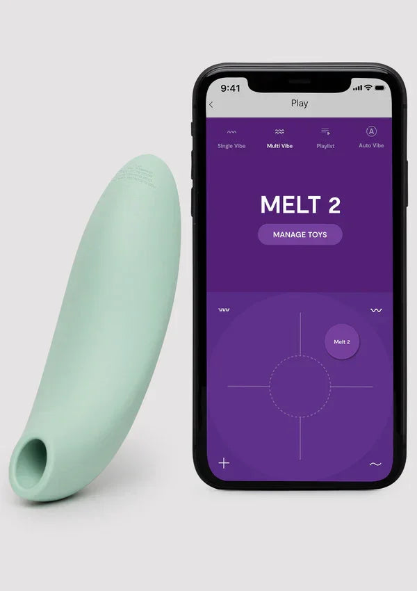 Melt 2 Airpressure Vibrator Green by WeVibe - Happytoys Sexshop: online sex shop for Feeling Happy & Easy 😊 - Discreet geleverd