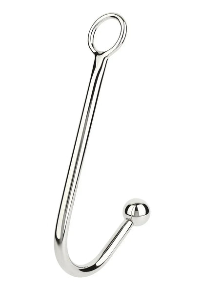RVS U-vormige staaf met ronde ring en bolvormige knop, glanzend