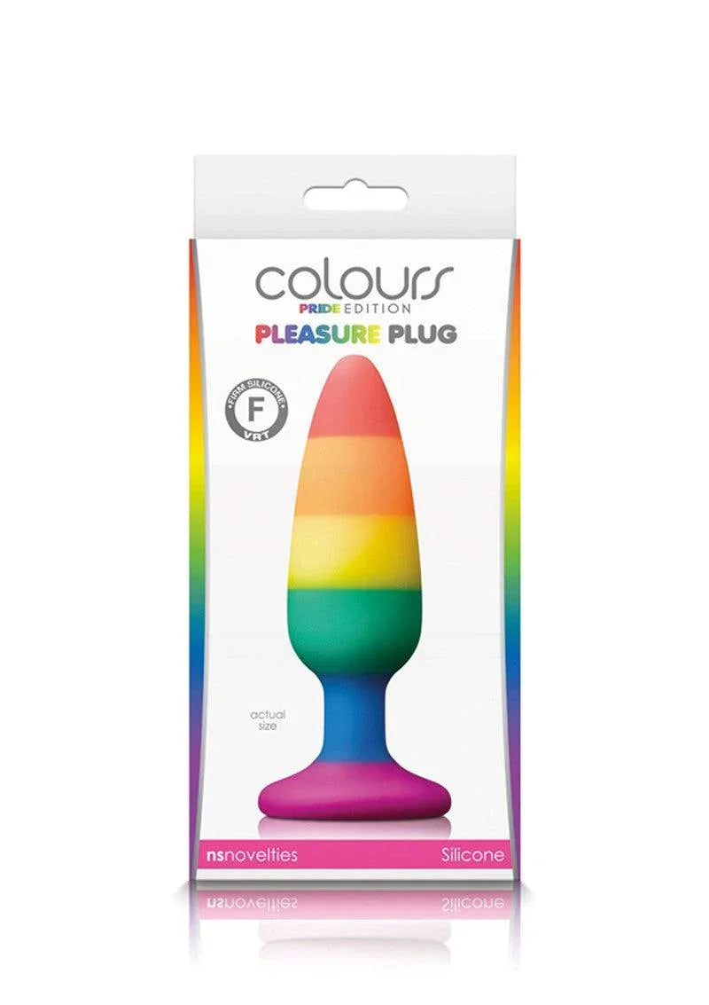 Colours Pride Edition Pleasure Plug Medium Butplug by NS Novelties - Happytoys Sexshop: online sex shop for Feeling Happy & Easy 😊 - Discreet geleverd