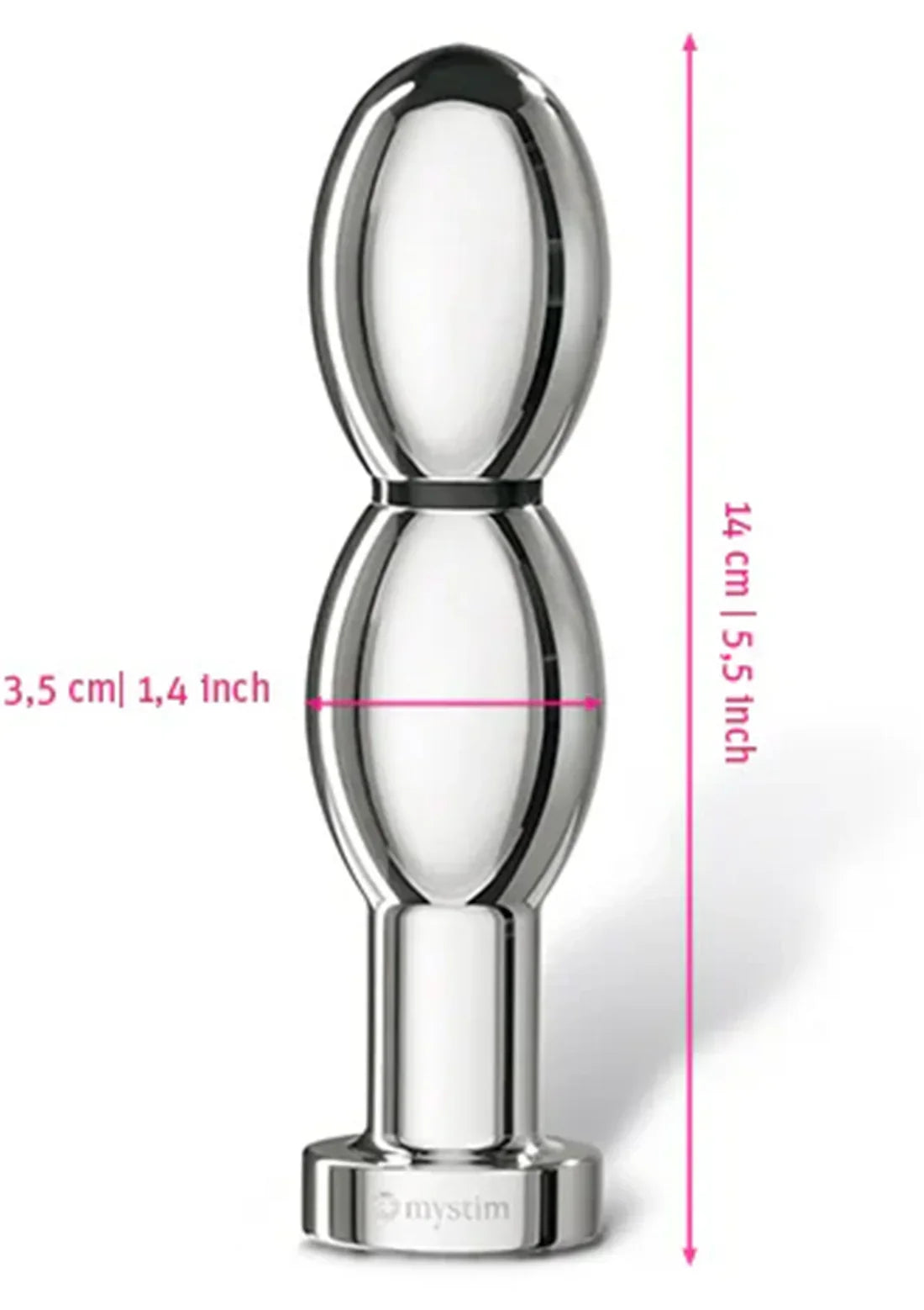 Oh-Thello Oval Plug by MyStim - Happytoys Sexshop: online sex shop for Feeling Happy & Easy 😊 - Discreet geleverd