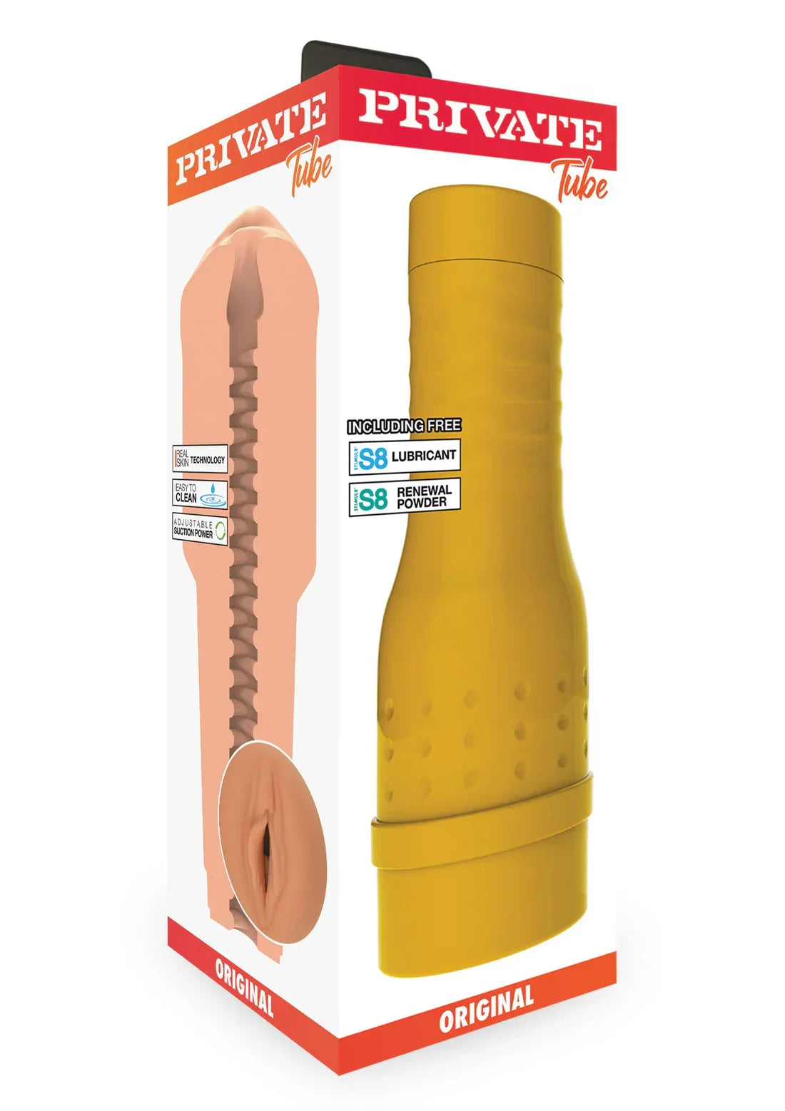 Original Tube Masturbator by Private - Happytoys Sexshop: online sex shop for Feeling Happy & Easy 😊 - Discreet geleverd