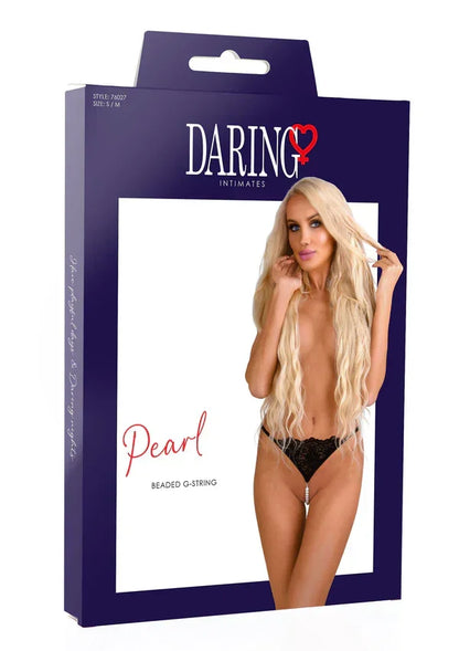 Pearl beaded g-string by Daring Intimates - Happytoys Sexshop: online sex shop for Feeling Happy & Easy 😊 - Discreet geleverd