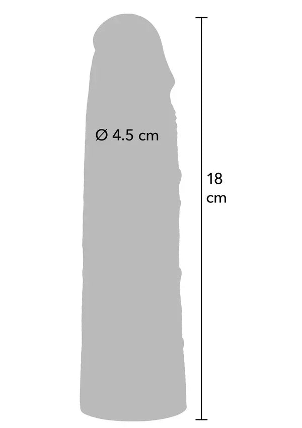 Penis Sleeve Liquid Silicone 18 cm by Hidden Desire - Happytoys Sexshop: online sex shop for Feeling Happy & Easy 😊 - Discreet geleverd