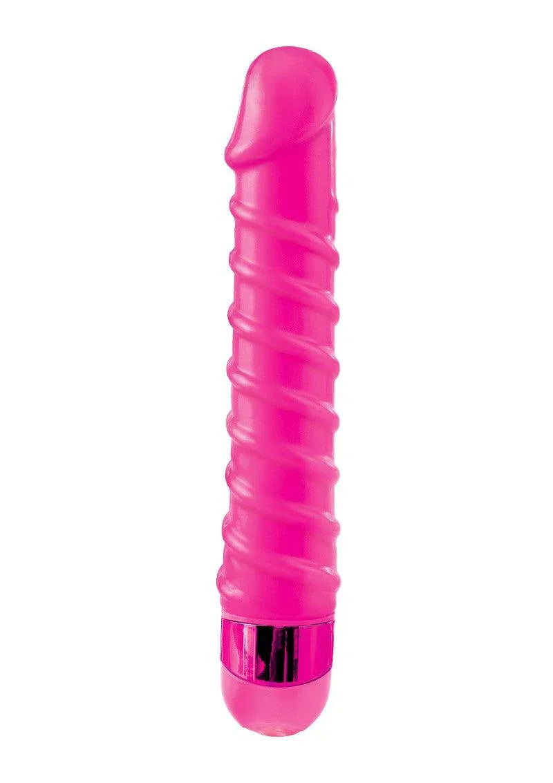 Pipedream Classix Candy Twirl Massager Geribbelde Vibrator - Happytoys Sexshop: online sex shop for Feeling Happy & Easy 😊 - Discreet geleverd