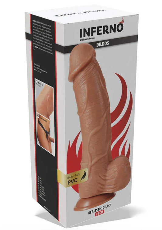 Realistic Dildo PVC 28 cm by Hidden Desire - Happytoys Sexshop: online sex shop for Feeling Happy & Easy 😊 - Discreet geleverd
