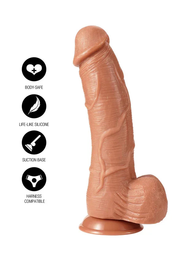 Realistic Dildo PVC 28 cm by Hidden Desire - Happytoys Sexshop: online sex shop for Feeling Happy & Easy 😊 - Discreet geleverd