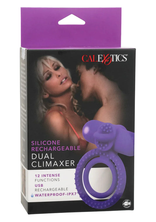Rechargeable Dual Climaxer by CalExotics - Happytoys Sexshop: online sex shop for Feeling Happy & Easy 😊 - Discreet geleverd