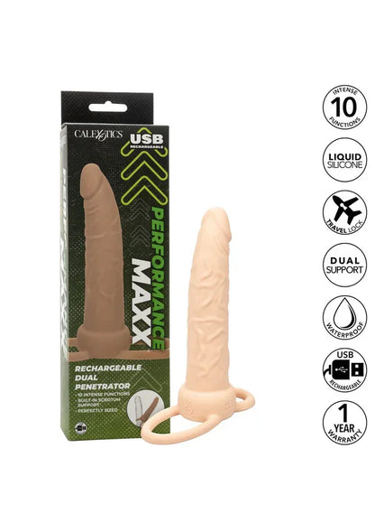 Rechargeable Dual Penetrator by CalExotics - Happytoys Sexshop: online sex shop for Feeling Happy & Easy 😊 - Discreet geleverd