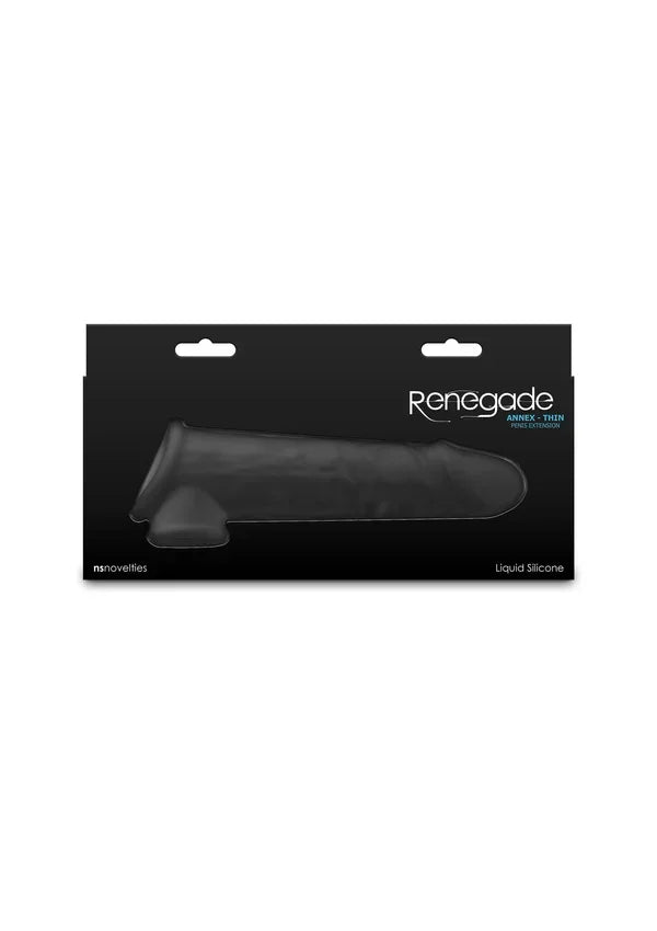 Renegade Annex Thin Sleeve Black by NS Novelties - Happytoys Sexshop: online sex shop for Feeling Happy & Easy 😊 - Discreet geleverd