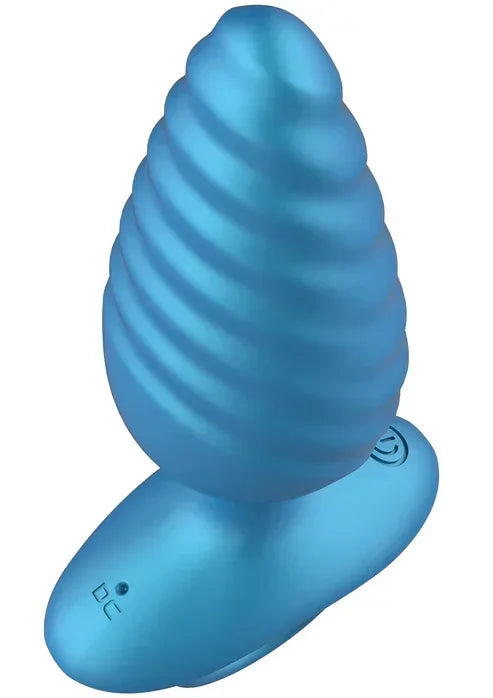 Ribbed Anal Plug Vibrating + Remote by Playhouse