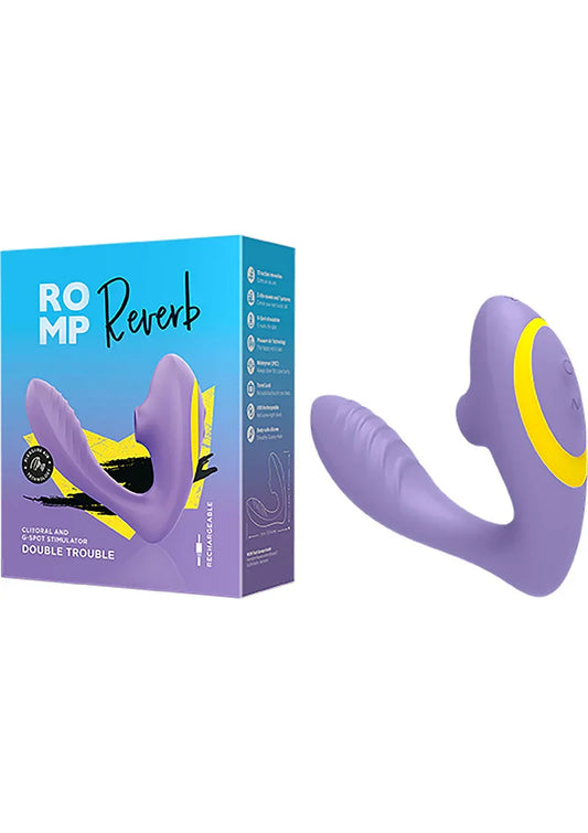 Reverb G-spot Air pressure Vibrator by Romp - Happytoys Sexshop: online sex shop for Feeling Happy & Easy 😊 - Discreet geleverd
