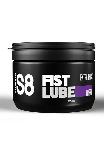 Zwarte S8 FIST LUBE smeerpot met deksel, Hybrid extra dun, 500 ml