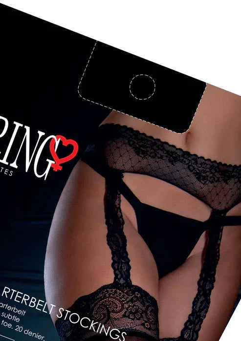 Satin Touch Garterbelt Stockings by Daring Intimates - Happytoys Sexshop: online sex shop for Feeling Happy & Easy 😊 - Discreet geleverd