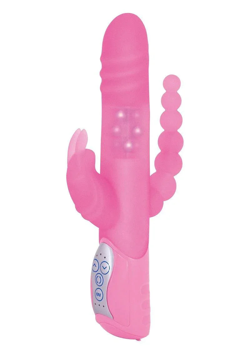 ♀ Seven Creations E-Rabbit Triple Play Driedubbele Vibrator met drie gedeelten - Happytoys Sexshop: online sex shop for Feeling Happy & Easy 😊 - Discreet geleverd