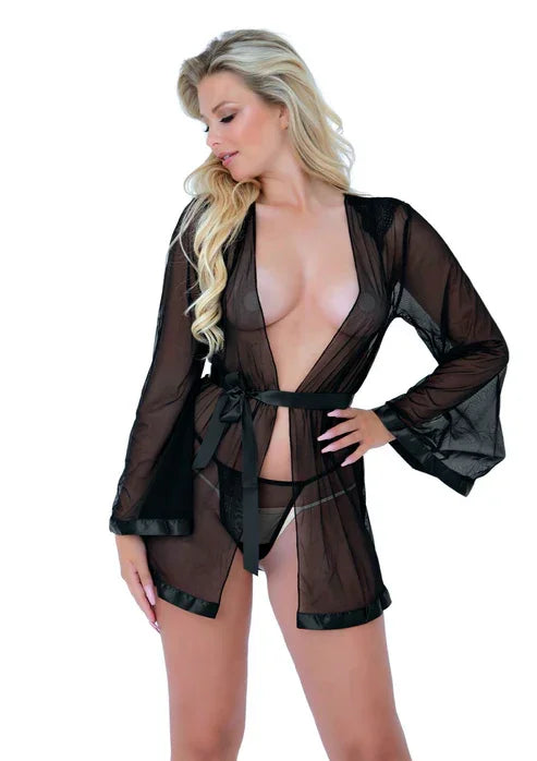 Sheer Kimono and String by Daring Intimates - Happytoys Sexshop: online sex shop for Feeling Happy & Easy 😊 - Discreet geleverd