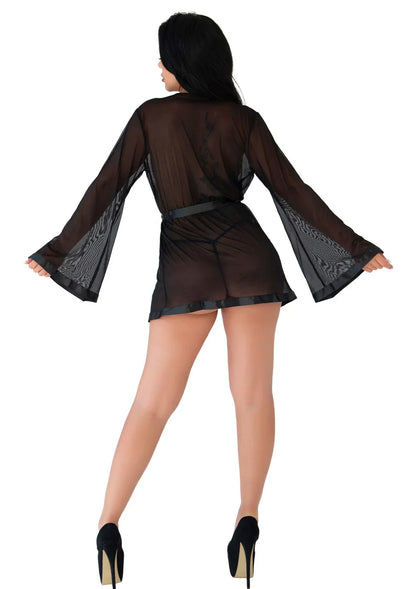 Sheer Kimono and String by Daring Intimates - Happytoys Sexshop: online sex shop for Feeling Happy & Easy 😊 - Discreet geleverd
